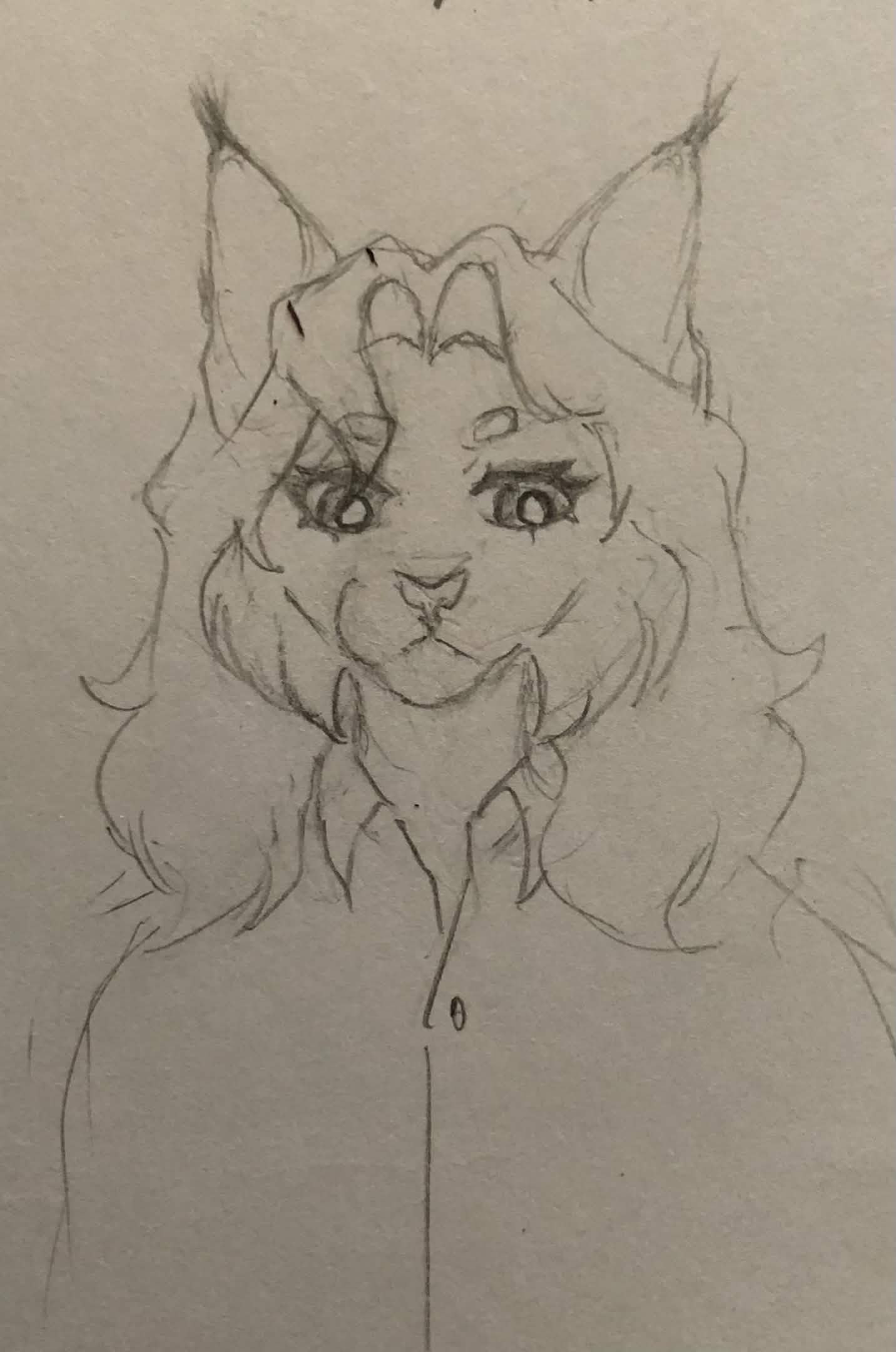 bust drawing of rudy